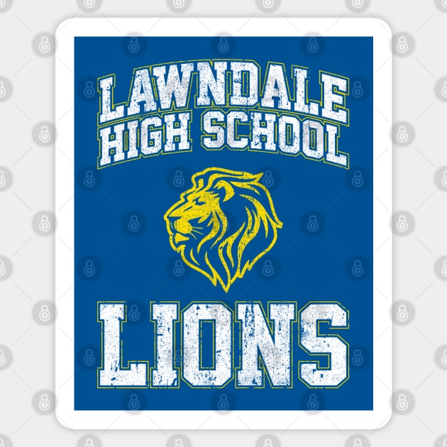 Lawndale High School Lions - Daria Sticker by huckblade